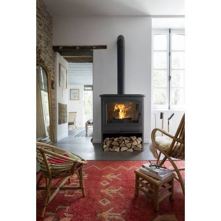 Poêle à bois ABYDOS de chez DEVILLE sur Perpignan dans les Pyrénées orientales