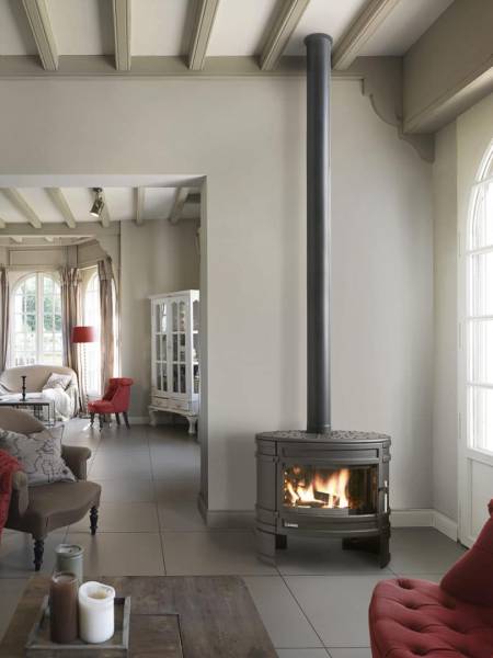 Poêle à bois granulé style rustique traditionnel éco pas chère à Perpignan